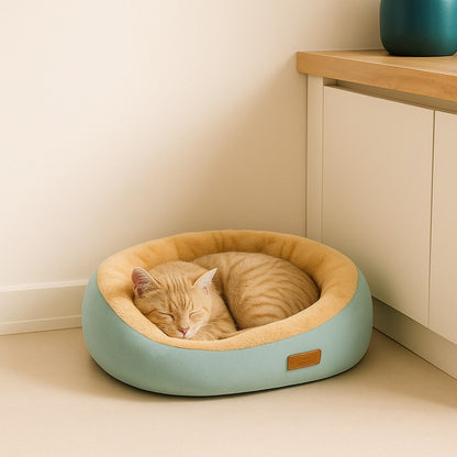 Lit pour Animal de Compagnie Confortable en Peluche Carré – Niche pour Chiot et Chat – Canapé Coussin pour Petits et Moyens Animaux