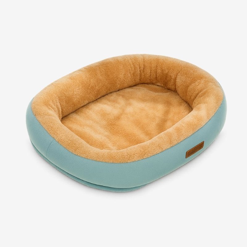 Lit pour Animal de Compagnie Confortable en Peluche Carré – Niche pour Chiot et Chat – Canapé Coussin pour Petits et Moyens Animaux