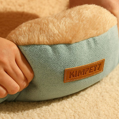 Lit pour Animal de Compagnie Confortable en Peluche Carré – Niche pour Chiot et Chat – Canapé Coussin pour Petits et Moyens Animaux