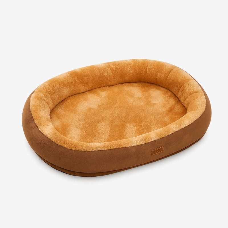 Lit pour Animal de Compagnie Confortable en Peluche Carré – Niche pour Chiot et Chat – Canapé Coussin pour Petits et Moyens Animaux