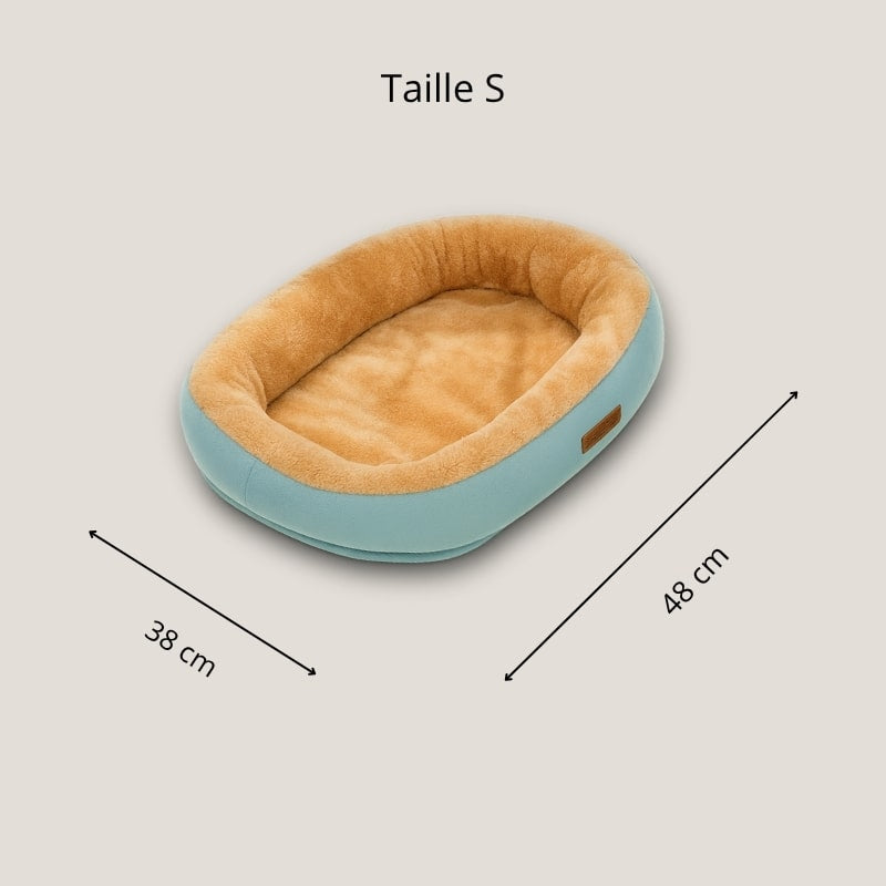 Lit pour Animal de Compagnie Confortable en Peluche Carré – Niche pour Chiot et Chat – Canapé Coussin pour Petits et Moyens Animaux
