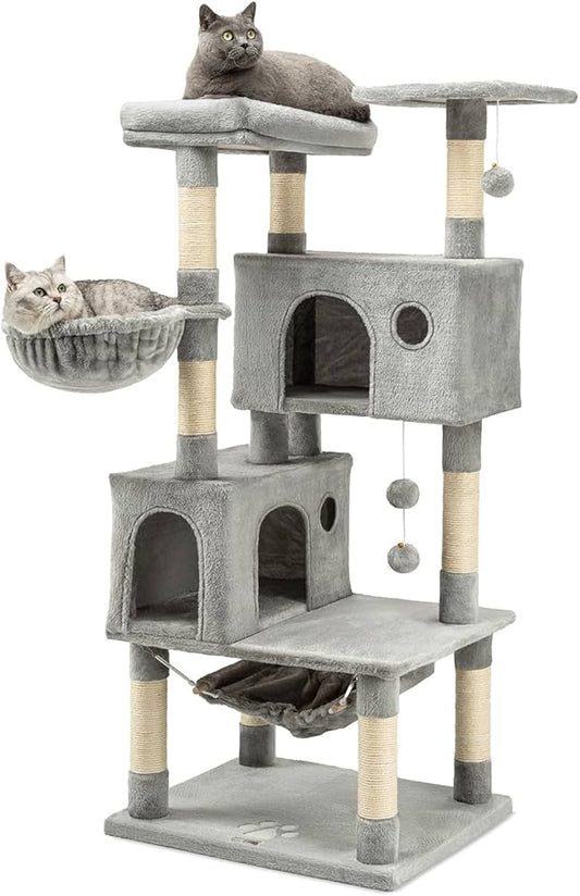 Arbre à Chat XXL Turnpike 200 – Stabilité, Confort et Design pour Grands Chats